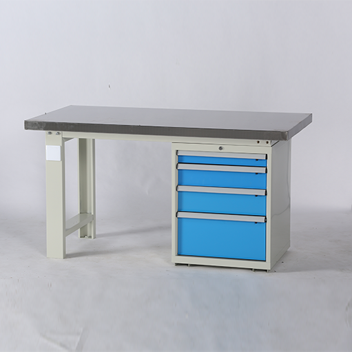 Metal Tool Bench with Four Drawers