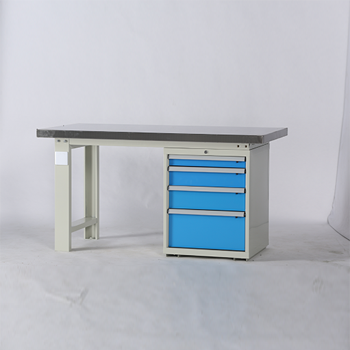 Metal Tool Bench with Four Drawers