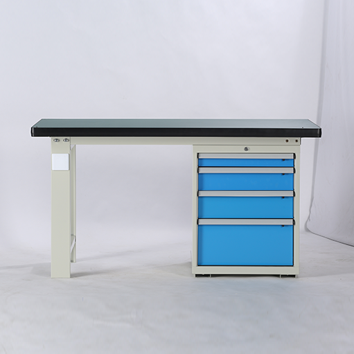 Metal Tool Bench with Four Drawers