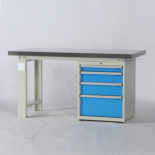 Metal Tool Bench with Four Drawers