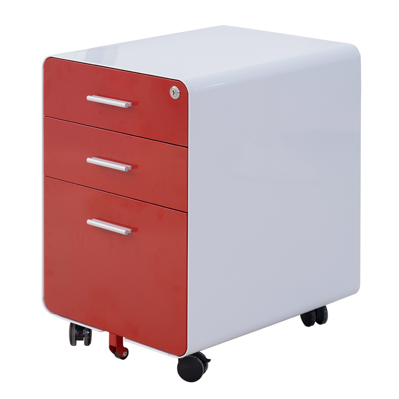 3 Drawer Mobile Pedestal Metal Office Furniture