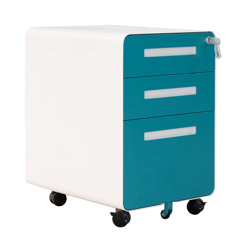 3 Drawer Mobile Pedestal Metal Office Furniture