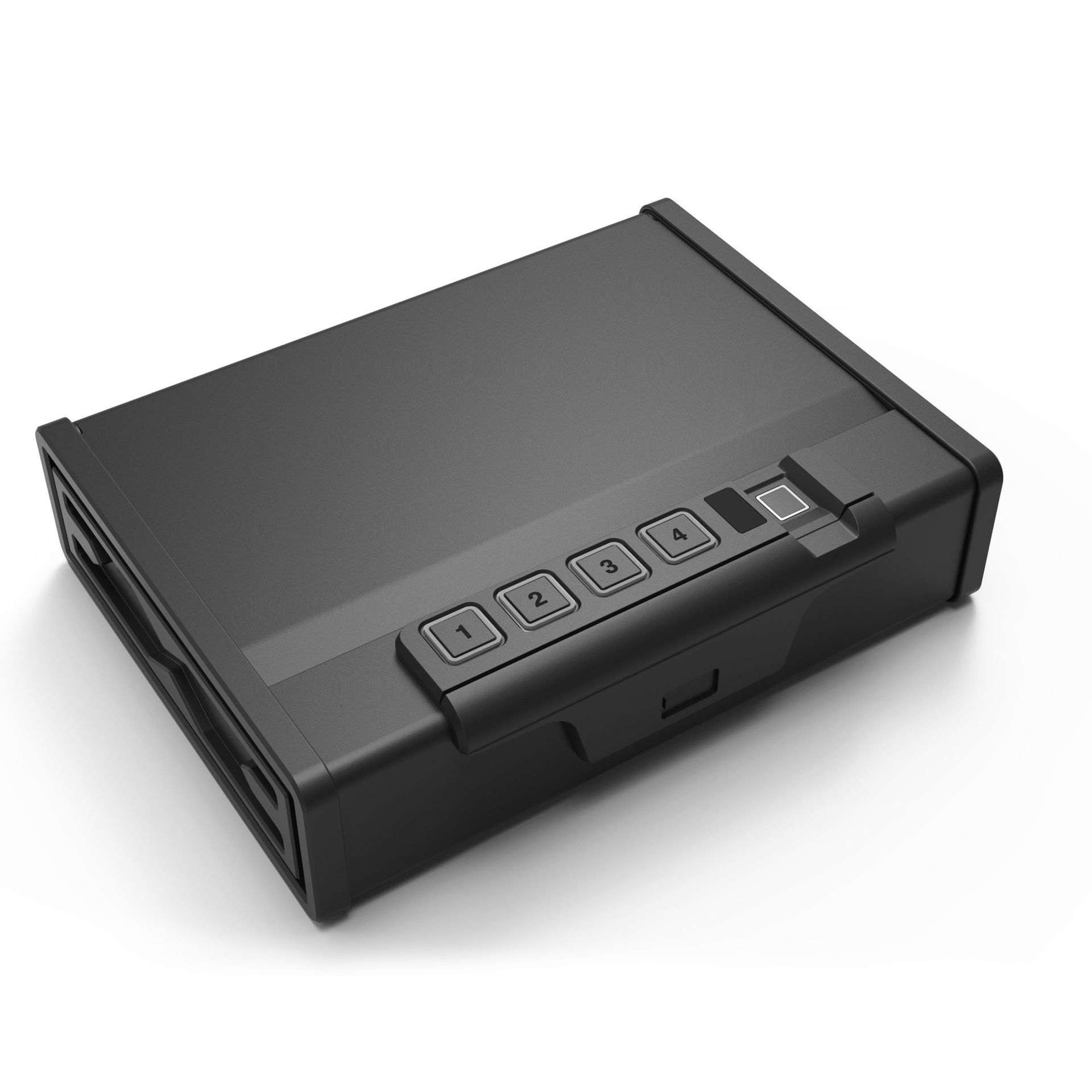 Black Portable Biometric Gun Safe Box