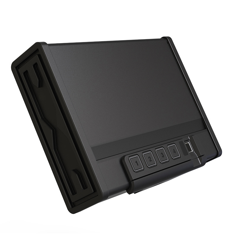 Black Portable Biometric Gun Safe Box