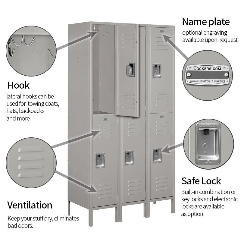 American-style standard metal locker