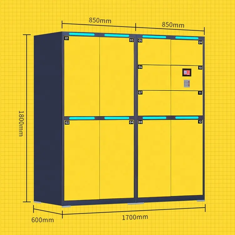 Automatic intelligent electronic luggage locker