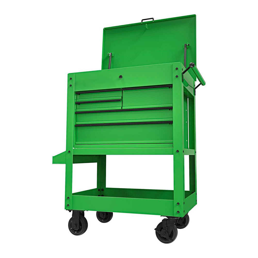 GENERAL 5-Drawer Mechanics Tool Cart With Green