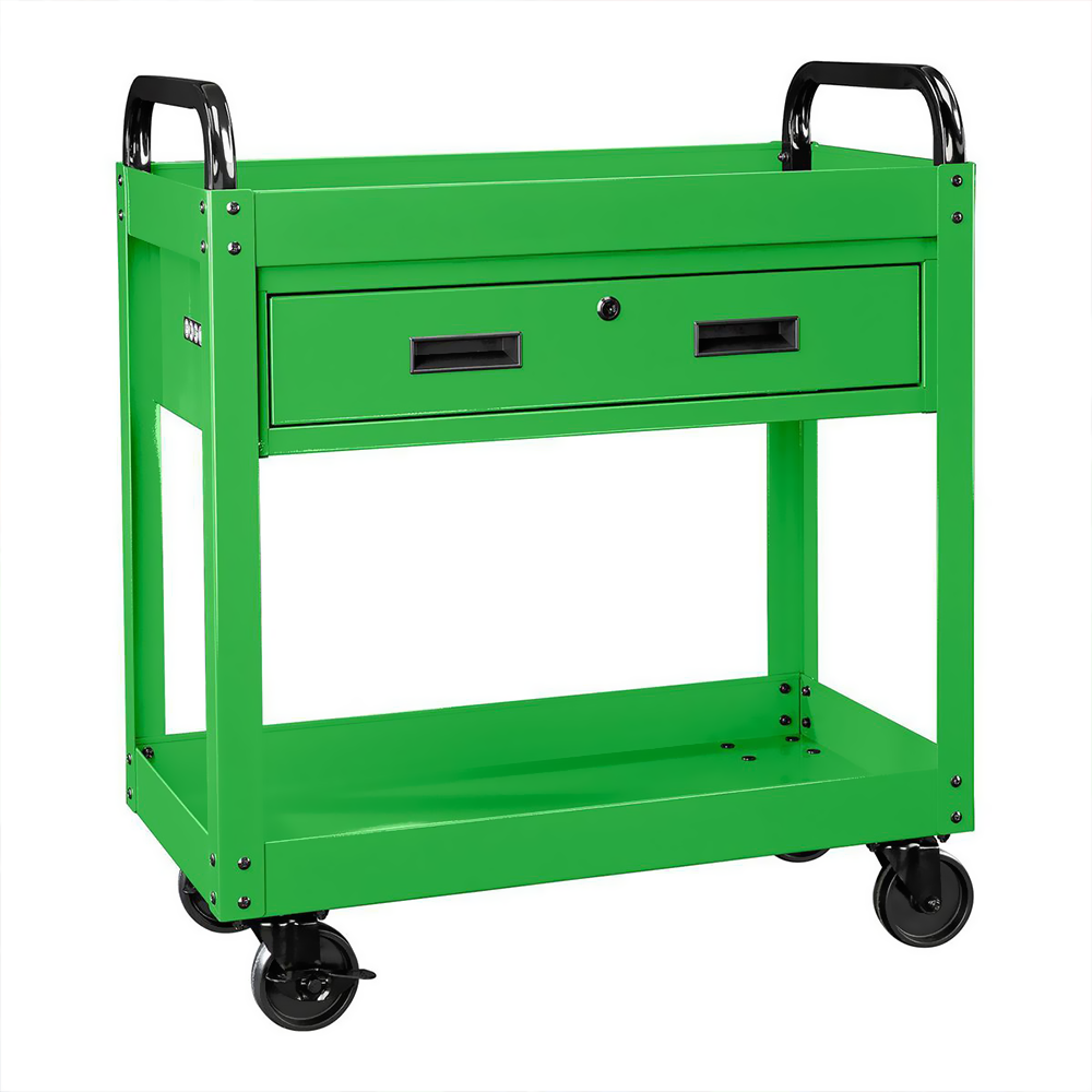 1-Drawer Service Tool Cart With Green