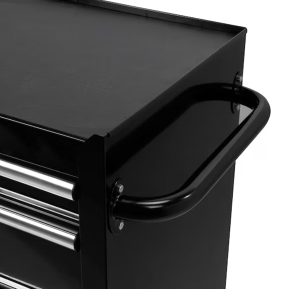 4-Drawer Steel Rolling Tool Cabinet  With Black