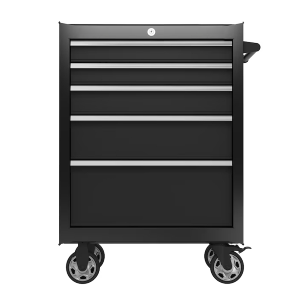 5-Drawer Steel Rolling Tool Cabinet With Black