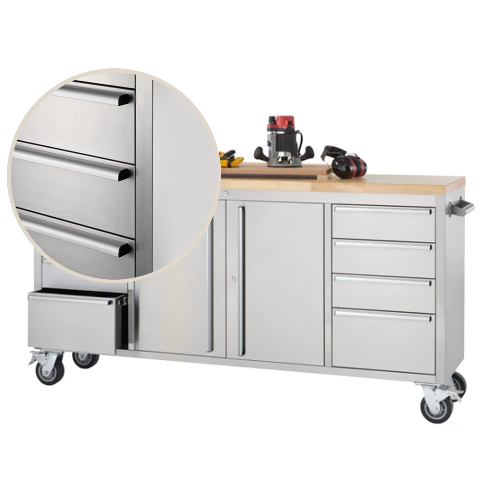 Stainless Steel Rolling Workbench