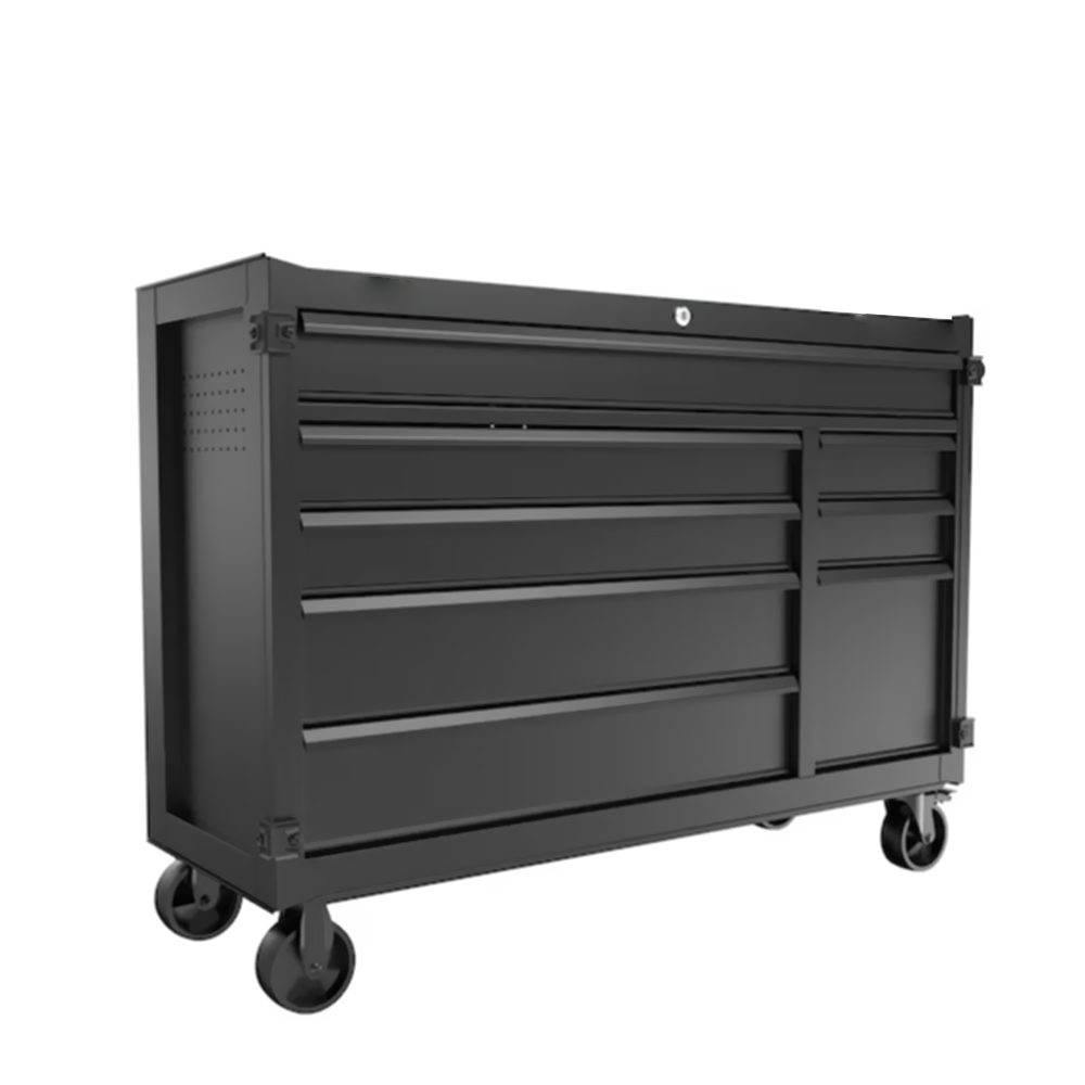 8-Drawer Steel Rolling Tool Cabinet With Black